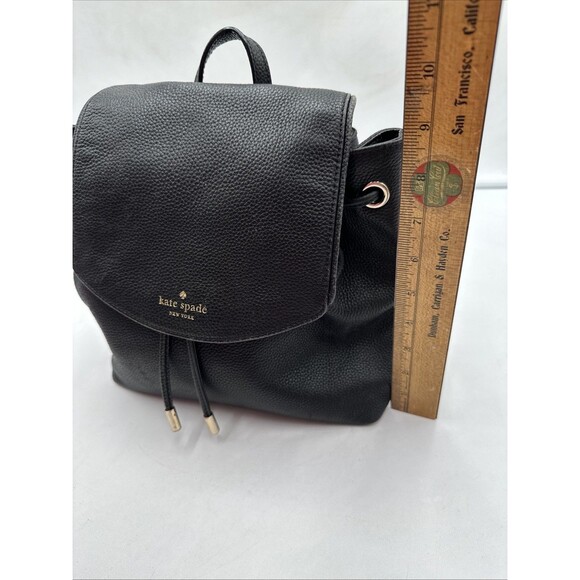 Kate Spade WKRU3939 Black Pebble Leather Mulberry Street Breezy Small Backpack main image 10